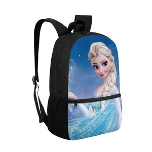 Mochila escolar personalizada de Frozen: Mochila para portátil personalizada de Elsa imagen 2