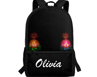 Undertale custom schoolrugzak: Chara and Frisk gepersonaliseerde laptoptas