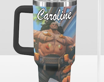 Overwatch 40 oz Becher: Mauga Personalisierte Stanley-Inpirierte Edelstahltasse