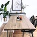 Reclaimed Wood & Metal Dining Table