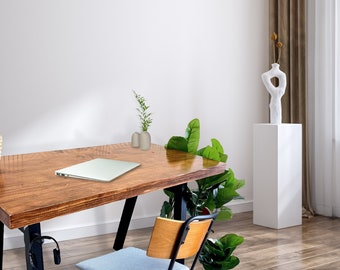 Mid Modern Solid Wood Desk - Home Office Desk