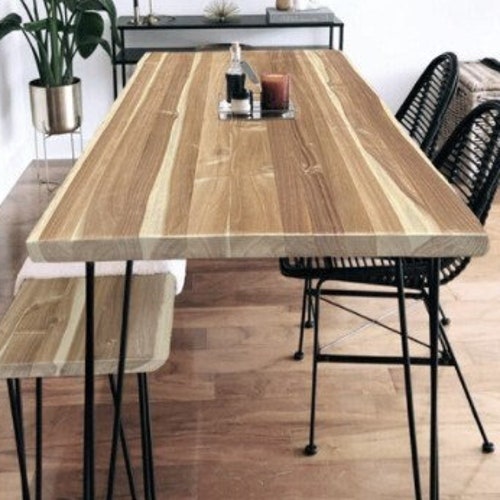 Rustic Reclaimed Standard Height Wood Dining Table 30 Inches Etsy