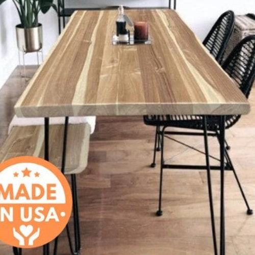 Modern Wood Dining Table Etsy