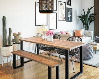 Boho Dining Table Etsy