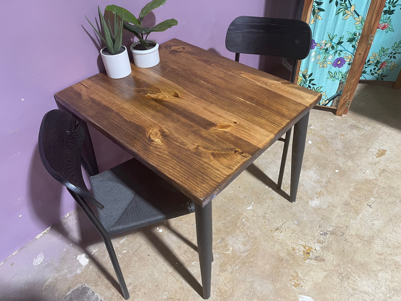 Small Dining Table Apartment Dining Table for 2 Wood Dining Etsy