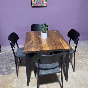 Small Dining Table Apartment Dining Table for 2, Wood Dining Table image 6