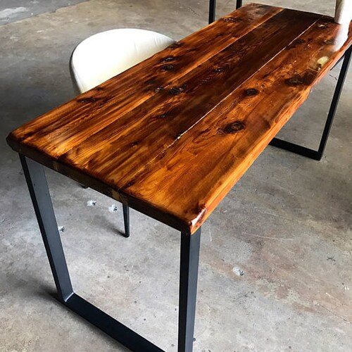 Small Corner Desk Reclaimed Wood Corner Table Desk Solid Oak Etsy Canada