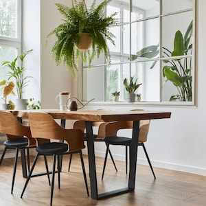 Modern Wood Dining Table image 1