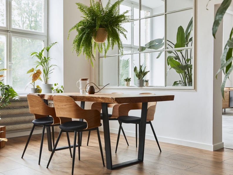 Modern Wood Dining Table image 1