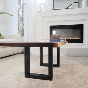 Coffee Table Live Edge Exotic Hardwood Coffee Table. image 8