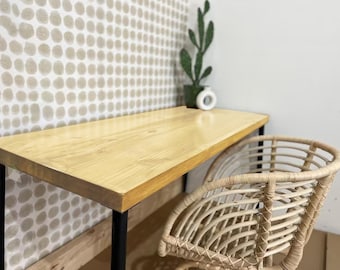 Boho Desk- Solid Wood Desk, Office Desk