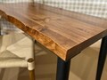 Thick Live-Edge Desk | Solid Wood Desk | Rustic Computer Table | Home Office Work Desk | Choose Your Desk Size and Leg Style! - UMBUZO