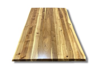 Losa de madera de teca Live Edge