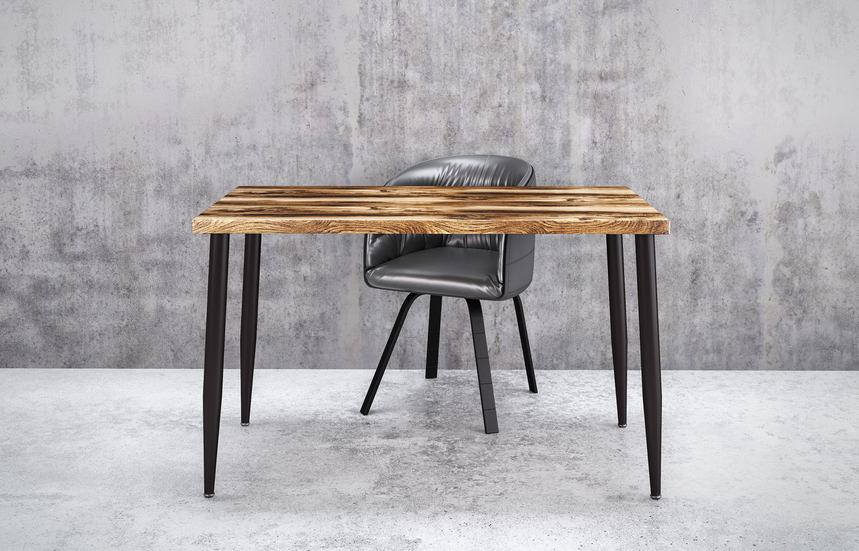 UmbuzÖ Modern Mid Century Wood Metal Desk Computer 50