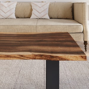 Coffee Table Live Edge Exotic Hardwood Coffee Table. image 6