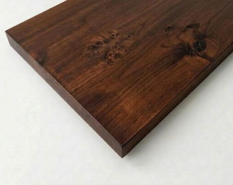 1.75" Thick DIY Wood Tabletop | Walnut Colored Tabletop Panel | Solid Wood DIY Desk or Tabletop Panel | Choose from Multiple Sizes! - UMBUZO