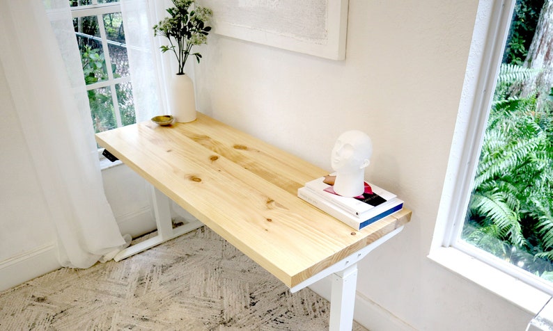 Light Colored Wood Standing Desk image 2