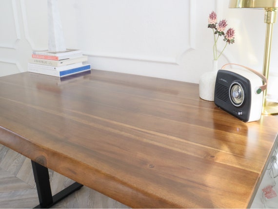 Large Adjustable Walnut Desk, Standing Desk, Stand Up Desk