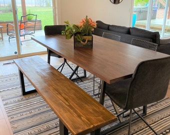 Rustic Solid Wood Dining Table