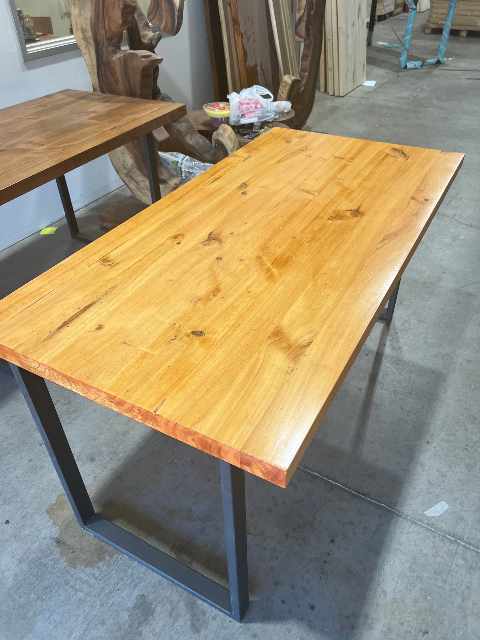 Desk Solid Wood Desk Office Desk Computer Desk Boho Desk Etsy