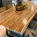 Live Edge Dining Table - Teak Wood Dining Room Table 