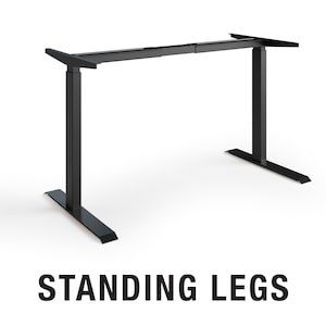 Walnut Live Edge Standing Desk | Adjustable Height Desk | Sit Stand Desk | Solid Wood Desk | Computer Desk | Office Standing Desk - UMBUZO image 6