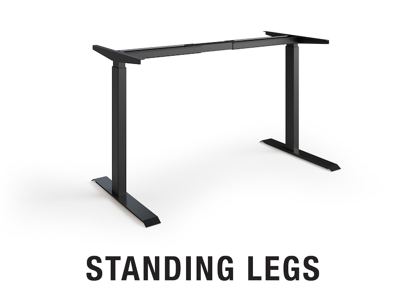 Walnut Live Edge Standing Desk | Adjustable Height Desk | Sit Stand Desk | Solid Wood Desk | Computer Desk | Office Standing Desk - UMBUZO image 6