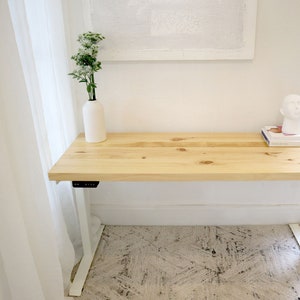 Light Colored Wood Standing Desk image 6