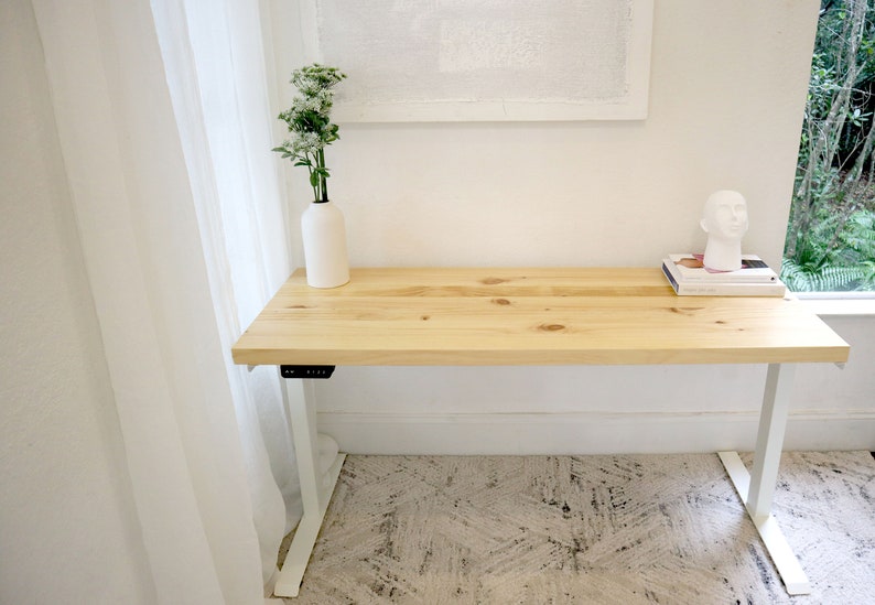 Light Colored Wood Standing Desk image 6