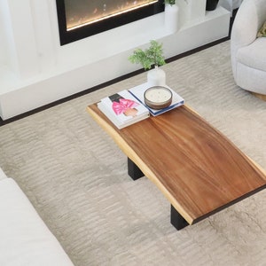 Coffee Table Live Edge Exotic Hardwood Coffee Table. image 7