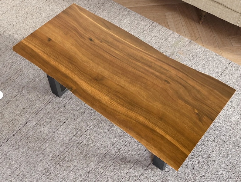 Coffee Table Live Edge Exotic Hardwood Coffee Table. image 1