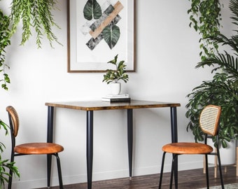 Small Dining Table - Apartment Dining Table for 2, Wood Dining Table