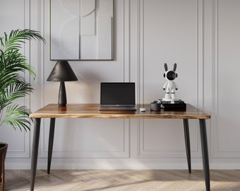 Live Edge Walnut Computer Desk