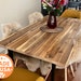 Live-Edge Solid Wood Dining Table 