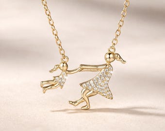 Elegant Mother & Child Necklace