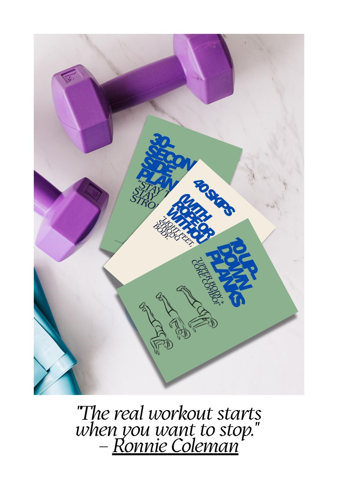 Workout Note Cards 30-day Fitness Challenge Deck – Printable Workout Cards for Home ...