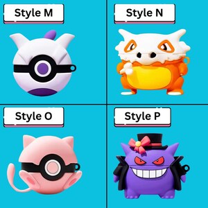 May include: Four colorful protective cases for electronic devices. Styles include white and purple, orange and white, pink, and purple with a top hat. Each case has a unique design and the text "Style M", "Style N", "Style O", and "Style P".