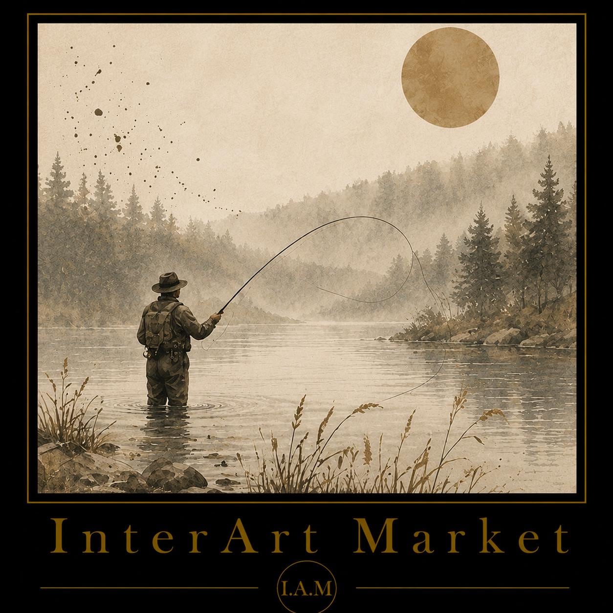 Fly fishing art - Etsy 日本