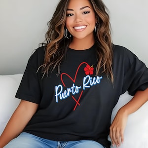 Puerto Rico Shirt, I Love Puerto Rico T-Shirt, Proud Puerto Rican Tshirt, Hispanic Heritage Shirt