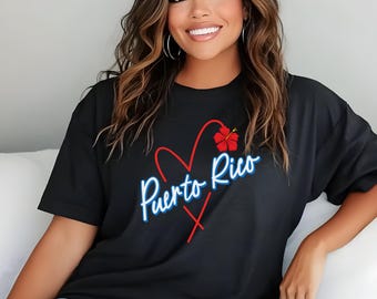 Maglietta di Porto Rico, maglietta "I Love Puerto Rico", maglietta "Proud Puerto Rican", maglietta "Hispanic Heritage"