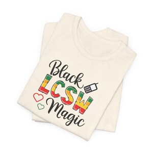 Black LCSW Magic Shirt, Black Girl Tshirt, Social Worker Gift, Black ...