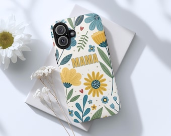 Mama Floral Phone Case, Cute Protective Phone Cover for Mom, Wildflower Mama Gift For Mom Her, Mother's Day Phone Case, New Mom Gift Idea