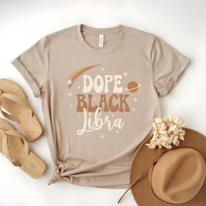 African American Zodiac, Black Libra T-Shirt, Black Astrology Shirt for Libra Women, Libra Gift, Black Girl Shirts, Zodiac Gift