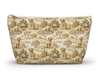 Bolsa de maquillaje Golden Doodle, neceser para amantes de los perros, regalo para mamá, bolsa de accesorios para mamá, regalo para amantes de los animales
