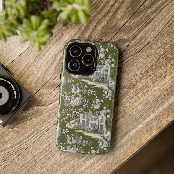 Toile Phone Case, French Countryside Phone Case, Green Toile Phone Case,  iPhone 17 Phone Case, for Samsung Galaxy, for Google Pixel - Etsy