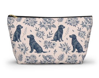 Black Lab Makeup Bag, Makeup Bag, Accessory Bag,  Accessory Pouch, Travel Bag, Luggage Bag