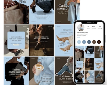 Coaching Instagram templates | digital marketing Canva template | digital download