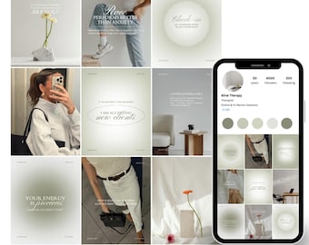 Plantillas de Instagram para coaches de vida / Plantillas de Canva (descarga digital) / imágenes de archivo