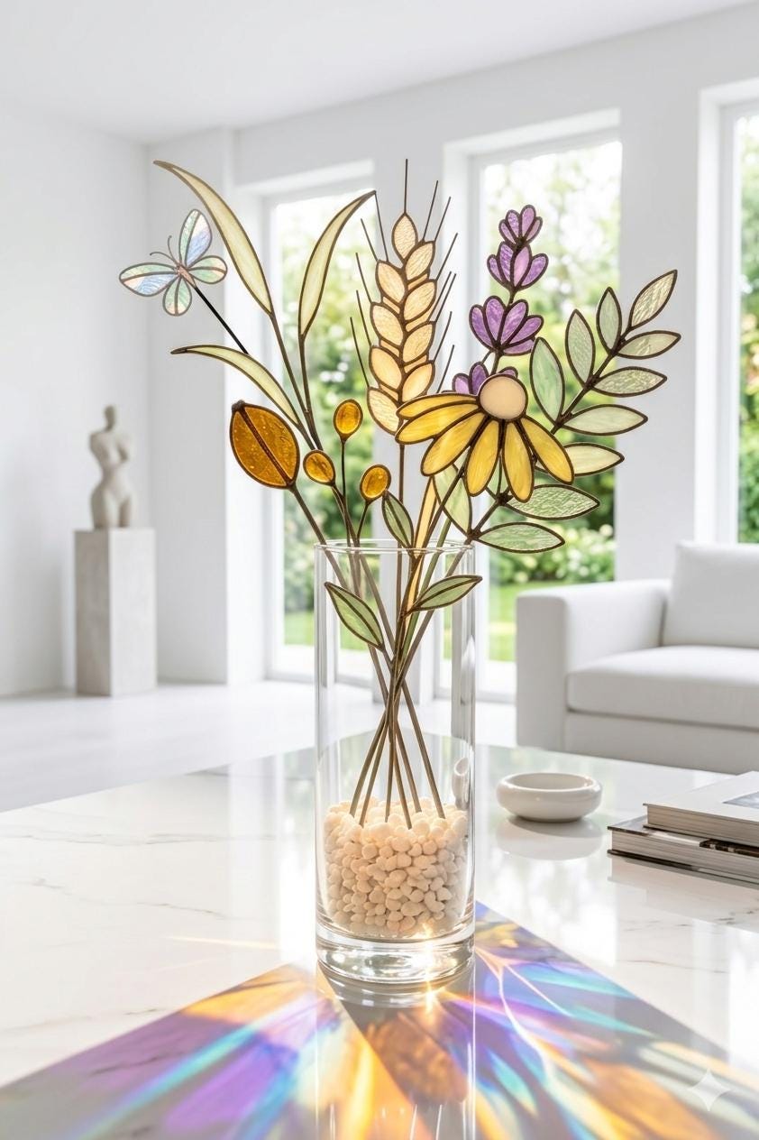 Scandinavian Stained Glass - Etsy