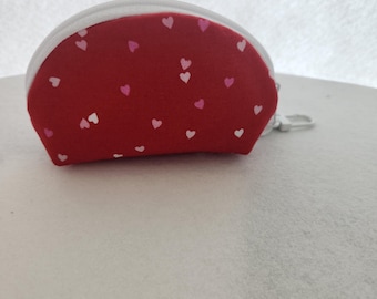Coin Pouch half moon. Hand-made